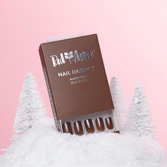 McKinley’s Espresso Red Aspen Nail Dashes kit Medium Square style - Picture 2 of 4